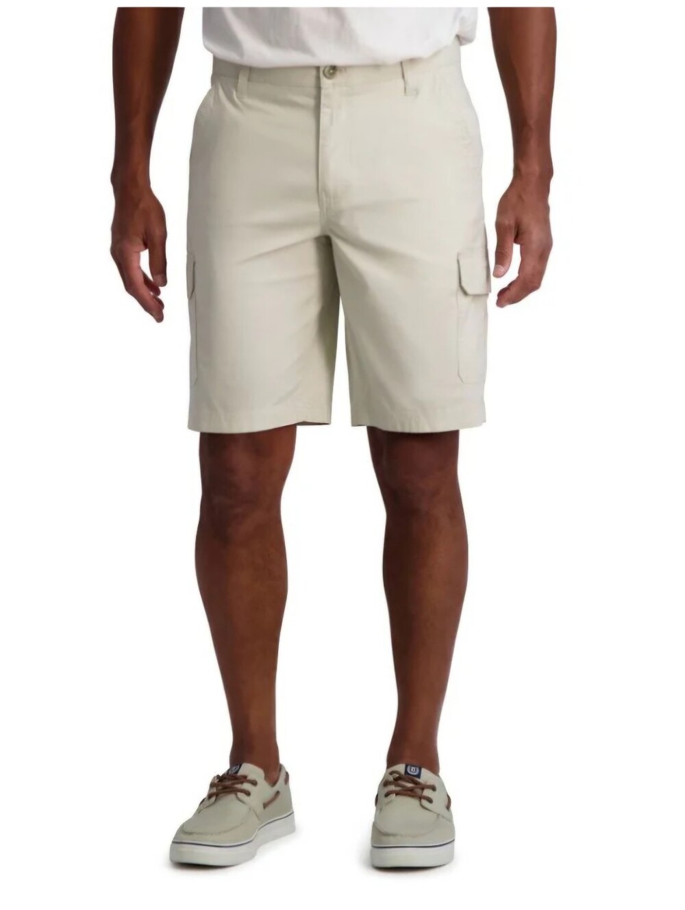 Chaps Poplin 100%Cotton Flat Front Cargo Shorts, 34 Waist, Style#21102RH, NWT
